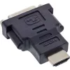 InLine HDMI - DVI adapteri pistoke / 24+1 liitin kullattu, 4K2K