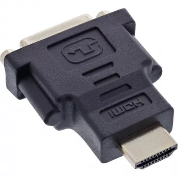 InLine HDMI - DVI adapteri pistoke / 24+1 liitin kullattu, 4K2K