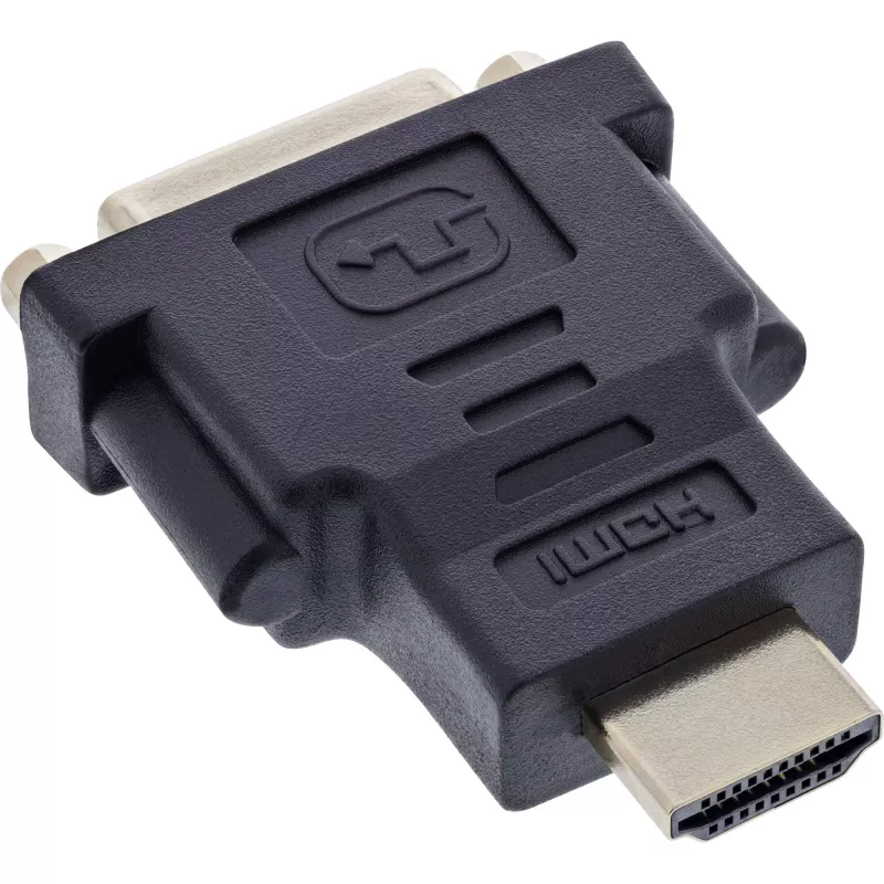 InLine HDMI - DVI adapteri pistoke / 24+1 liitin kullattu, 4K2K