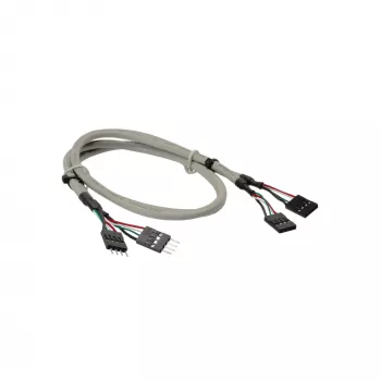 InLine USB 2.0 -jatkokaapeli sisäinen 2x 4-pin pistoke/pistoke, 0,60 m