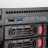 SilverStone SST-RM43-320-RS 4U räkkipalvelinkotelo, E-ATX / SSI EEB, 20x 3,5″ SATA/SAS Hot-Swap, musta