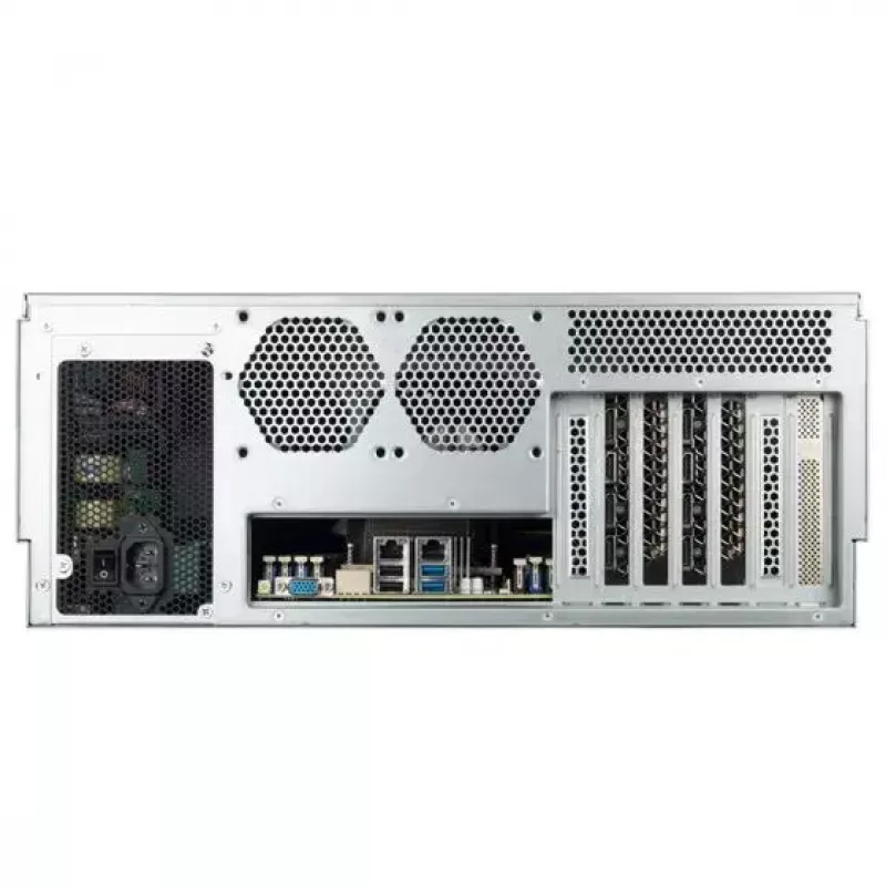 SilverStone SST-RM43-320-RS 4U räkkipalvelinkotelo, E-ATX / SSI EEB, 20x 3,5″ SATA/SAS Hot-Swap, musta