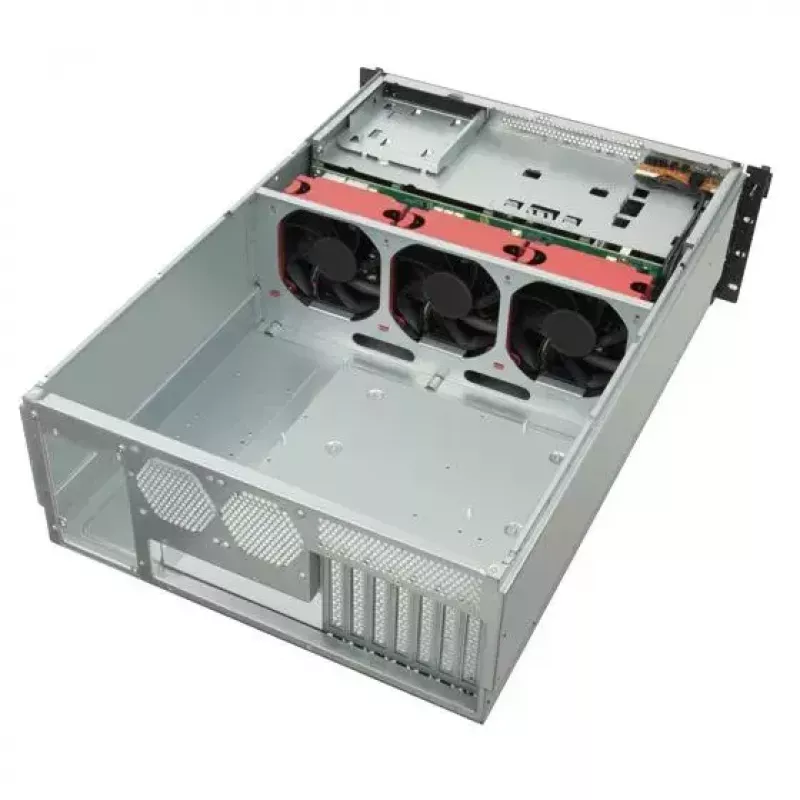 SilverStone SST-RM43-320-RS 4U räkkipalvelinkotelo, E-ATX / SSI EEB, 20x 3,5″ SATA/SAS Hot-Swap, musta