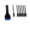 Alphacool ES etu-I/O-paneeli USB 3.0 -portilla ja kaapelisarjalla palvelinkoteloihin (25057)