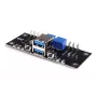 Alphacool ES etu-I/O-paneeli USB 3.0 -portilla ja kaapelisarjalla palvelinkoteloihin (25057)
