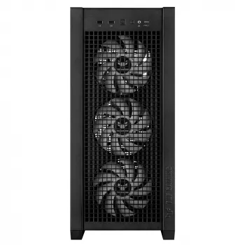 PC-kotelo ASUS TUF Gaming GT302 ARGB Midi Tower musta — karkaistu lasi, 3x140mm edessä + 1x140mm takana, USB-C