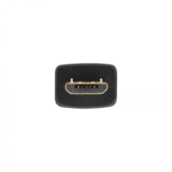 InLine Micro USB 2.0 litteä kaapeli USB A / Micro-B, musta / kulta, 3 m