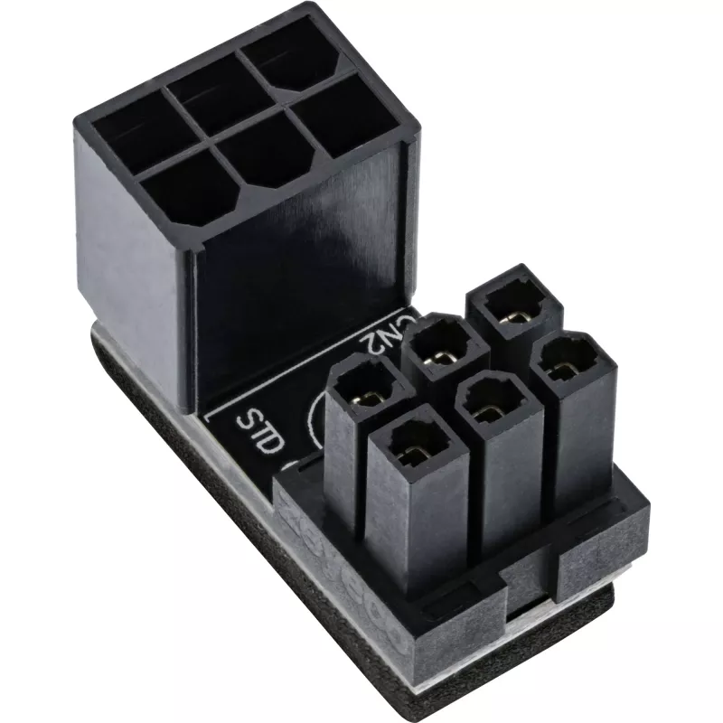 InLine virtasovitin sisäinen 180° ATX 6-pin uros naaras musta 26636E