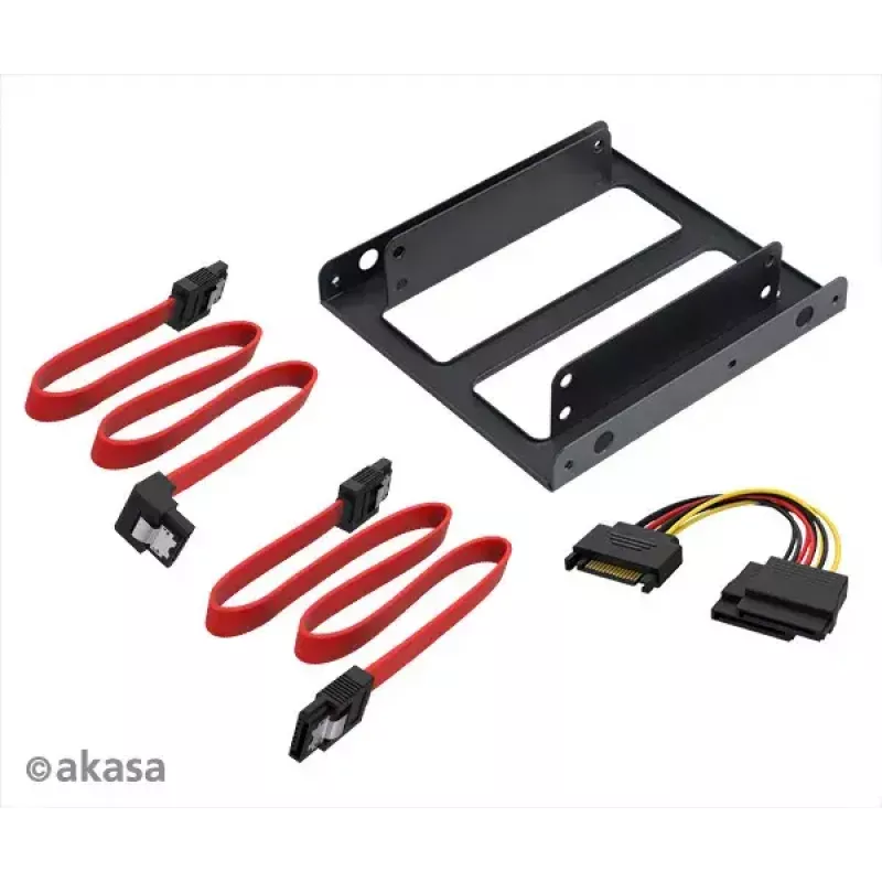 2,5 tuuman SSD- ja HDD-adapteri Akasa AK-HDA-11 SATA-kaapelilla 2,5 tuuman asemille