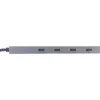 InLine USB 3.2 Gen.2 -keskitin (10 Gb/s), 4 porttia USB-C, OTG, alumiinikotelo