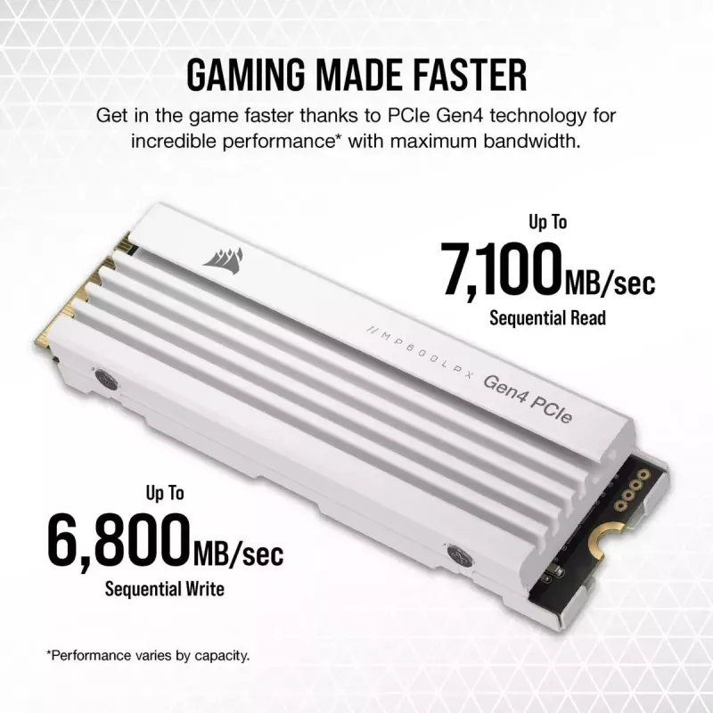 SSD-kiintolevy Corsair 2 TB M.2 PCI Express 4.0 MP600 PRO LPX