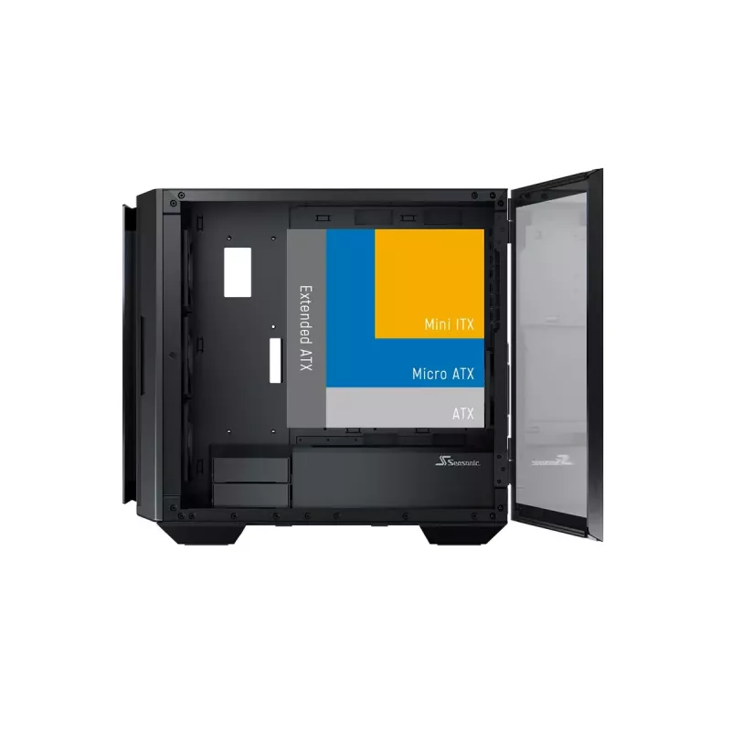 PC-kotelo Seasonic SYNCRO Q704 Midi Tower musta