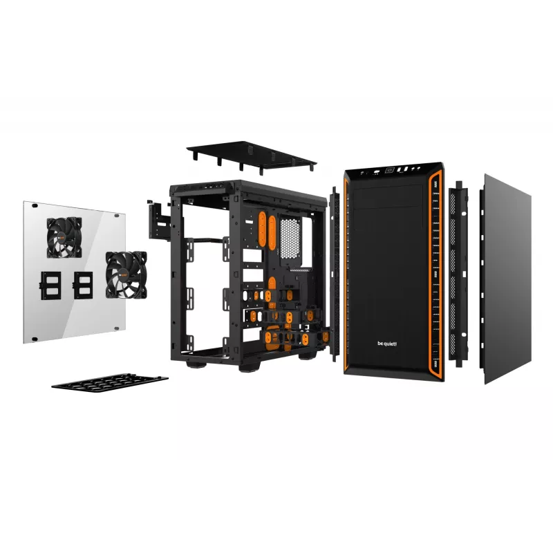 be quiet Pure Base 600 Window Midi Tower musta, oranssi