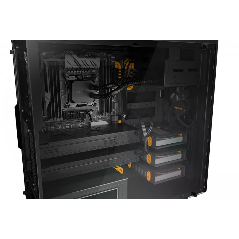 be quiet Pure Base 600 Window Midi Tower musta, oranssi