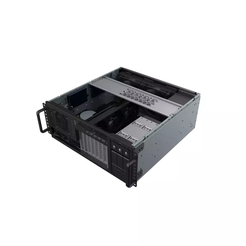 Palvelinkehikko Silverstone RM46-502-I musta ATX 1x80mm-tuuletin