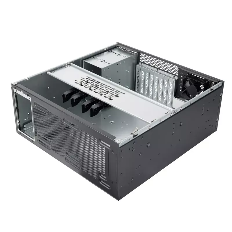 Palvelinkehikko Silverstone RM46-502-I musta ATX 1x80mm-tuuletin