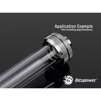 Bitspower BP-NCPLT16-L500 None Chamfer PETG-liitosputki, 16/12 mm, 50 cm, läpinäkyvä