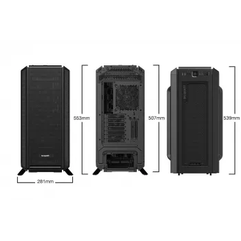 be quiet! Silent Base 802 musta Midi-Tower