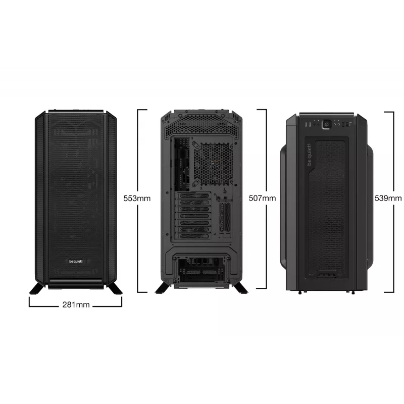 be quiet! Silent Base 802 musta Midi-Tower