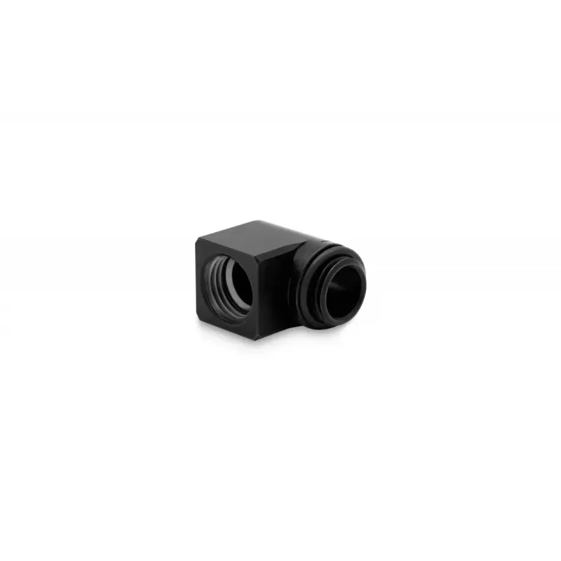 EK Water Blocks EK-Torque Micro 90° -sovitin, G1/4 ulkokierre – G1/4 sisäkierre, kääntyvä, musta