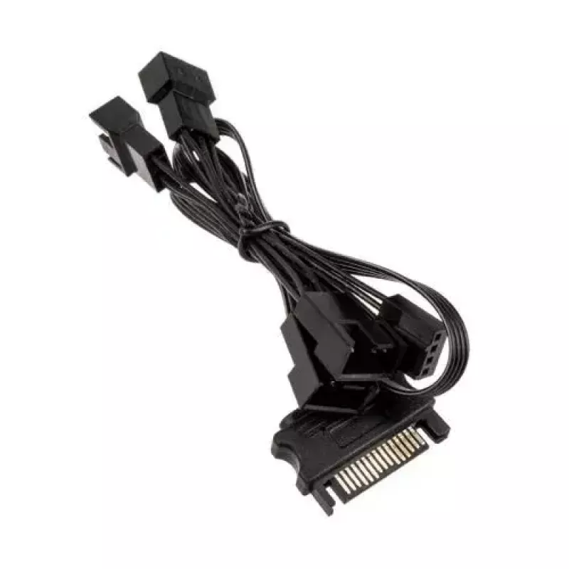 Kolink PGW-AC-KOL-113 1-4 PWM-tuulettimen jakokaapeli, 35 cm, punottu, musta