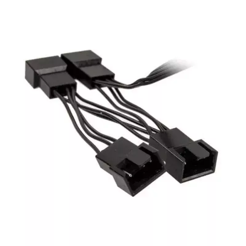 Kolink PGW-AC-KOL-113 1-4 PWM-tuulettimen jakokaapeli, 35 cm, punottu, musta