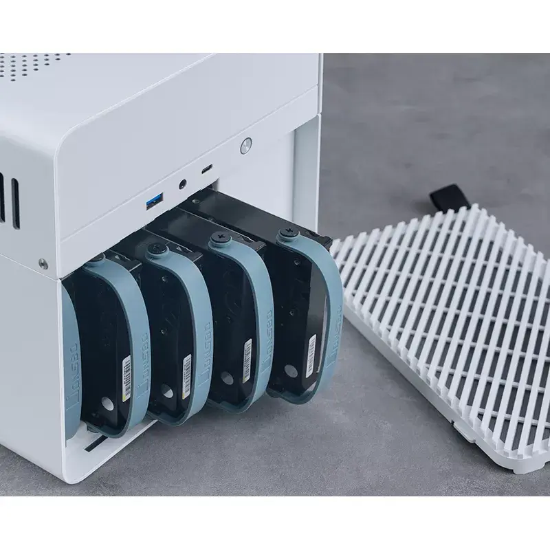 Jonsbo N2 Mini-ITX NAS-kotelo, kuutio, alumiini/teräs, valkoinen