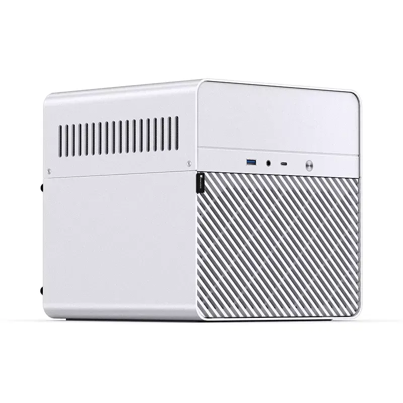 Jonsbo N2 Mini-ITX NAS-kotelo, kuutio, alumiini/teräs, valkoinen