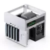 Jonsbo N2 Mini-ITX NAS-kotelo, kuutio, alumiini/teräs, valkoinen