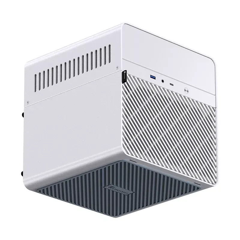Jonsbo N2 Mini-ITX NAS-kotelo, kuutio, alumiini/teräs, valkoinen