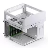 Jonsbo N2 Mini-ITX NAS-kotelo, kuutio, alumiini/teräs, valkoinen