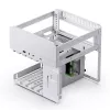 Jonsbo N2 Mini-ITX NAS-kotelo, kuutio, alumiini/teräs, valkoinen