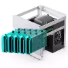 Jonsbo N2 Mini-ITX NAS-kotelo, kuutio, alumiini/teräs, valkoinen