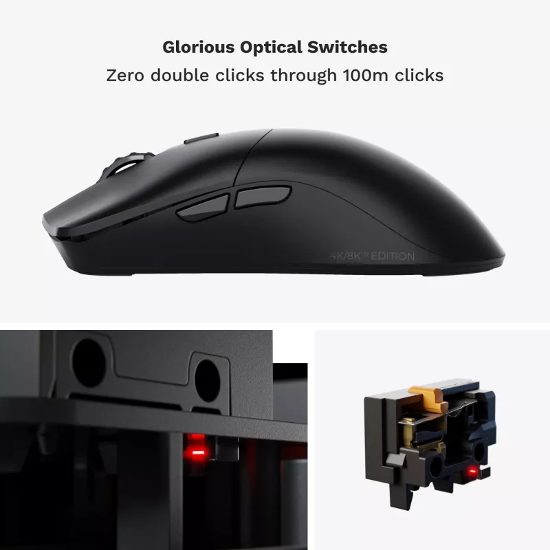 Glorious Gaming Glorious Model O 2 PRO Wireless - 1K Polling - musta