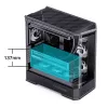 Tietokonekotelo Jonsbo D400 Midi Tower ATX karkaistu lasi – musta