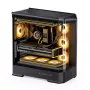 Tietokonekotelo Jonsbo D400 Midi Tower ATX karkaistu lasi – musta