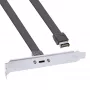 InLine PCI-paikkapeite, USB-C USB 3.2 -etupaneeli Key-A sisäinen, 0,5 m