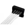 SilverStone SST-PP07-BTSW 4-pinninen Molex – 4x SATA-virran jatkokaapeli, 0,3 m, valkoinen