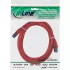 InLine patch-kaapeli S/FTP PiMF Cat.6A halogeeniton 500MHz punainen 2m