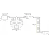 Glorious Gaming Coiled sininen 1,37 m
