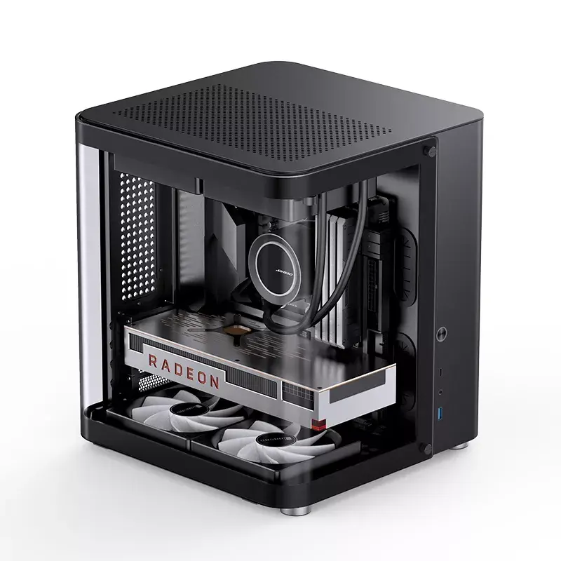 PC-kotelo Jonsbo TK-1 2.0 Mini Tower musta