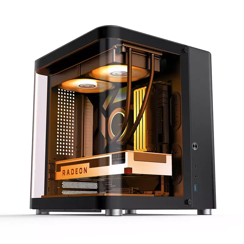 PC-kotelo Jonsbo TK-1 2.0 Mini Tower musta