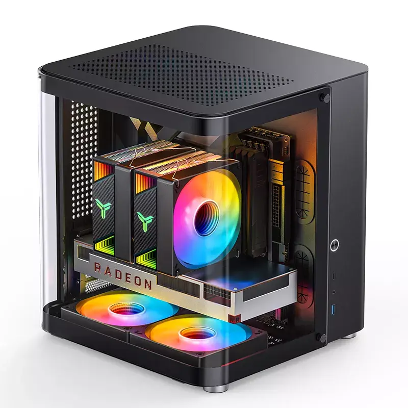 PC-kotelo Jonsbo TK-1 2.0 Mini Tower musta