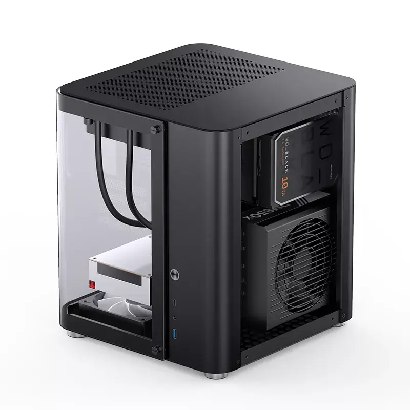 PC-kotelo Jonsbo TK-1 2.0 Mini Tower musta