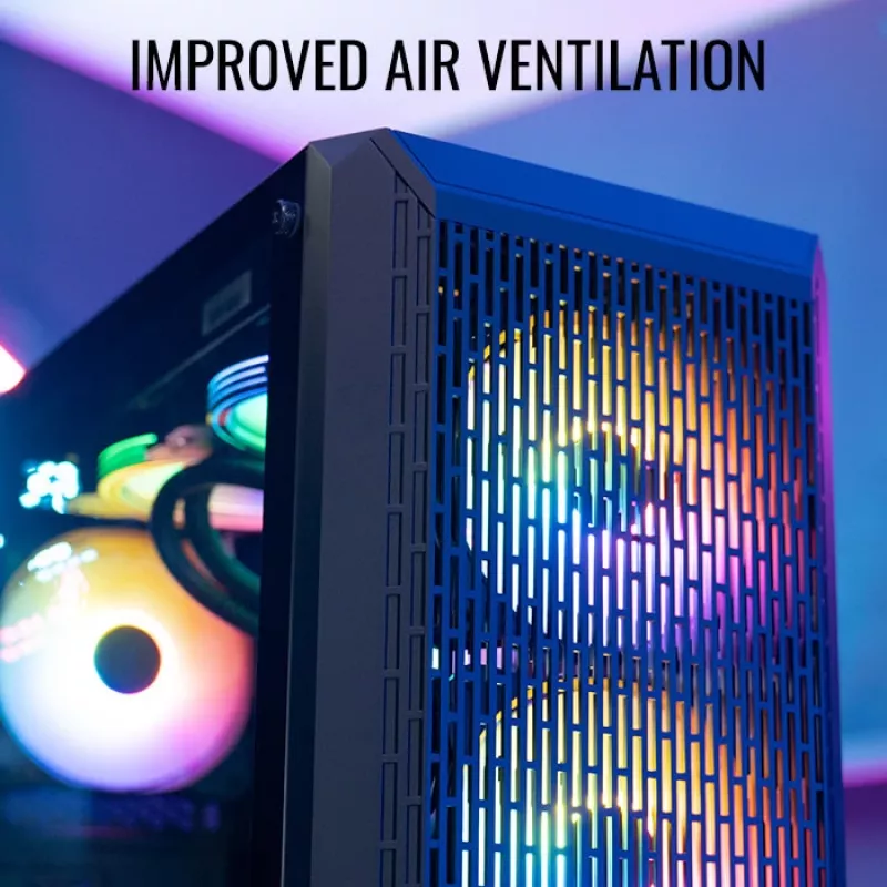 PC-kotelo Aerocool Beam-G-BK-V1 Mini Tower musta