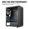 PC-kotelo Aerocool Beam-G-BK-V1 Mini Tower musta