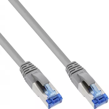 InLine verkkokaapeli S/FTP PiMF Cat.6A halogeeniton 500MHz harmaa 2m
