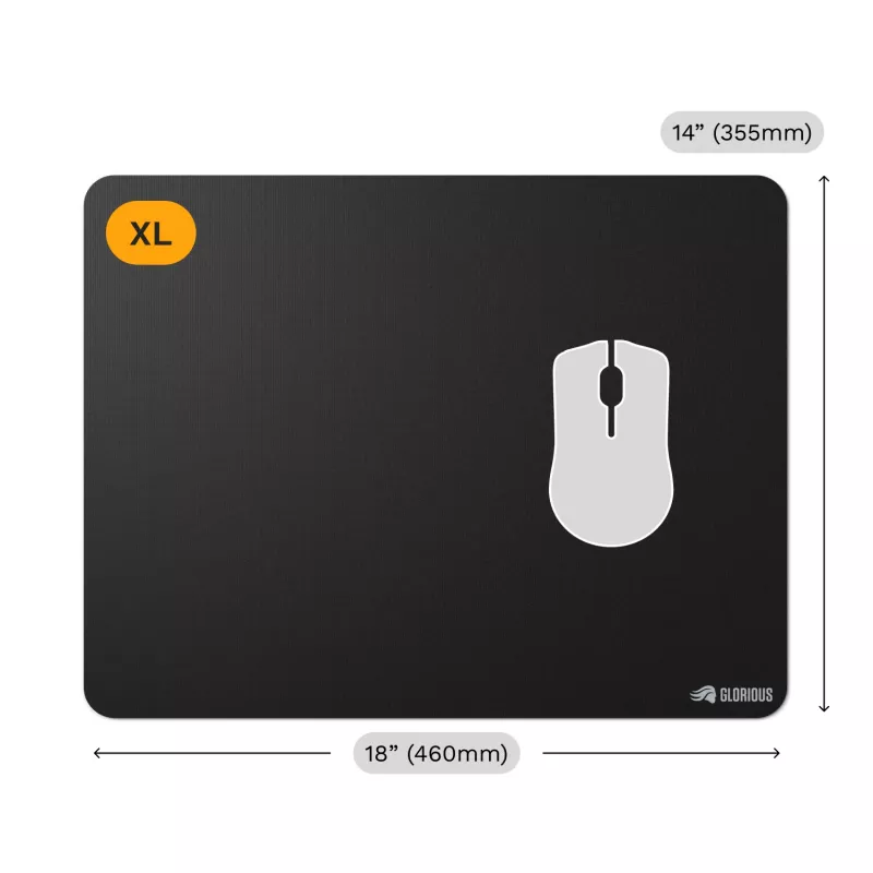 Hiirimatto Glorious Gaming Glorious Mouse Pad 2 XL reunaton musta