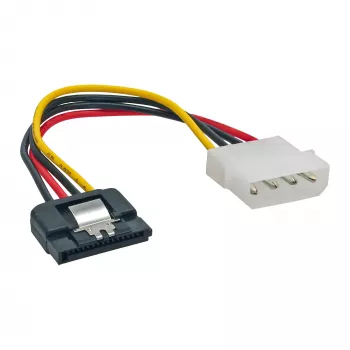 InLine SATA virtasovitinkaapeli 4-Pin Molex / 15-Pin SATA lukituksella 0,15 m