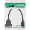 InLine HDMI-DVI-sovitin HDMI A uros / DVI naaras 0,2 m